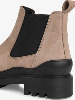 Tamaris Bottine Chelsea En Cuir - Marron | Bottines