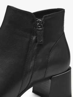 Tamaris Bottine En Cuir - Noir | Bottines