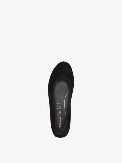 Tamaris Ballerine En Cuir - Noir | Ballerines