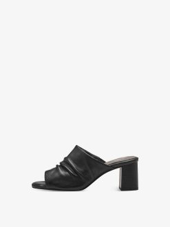 Tamaris Mule En Cuir - Noir | Mules