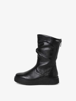 Tamaris Bottine En Cuir - Noir | Bottines