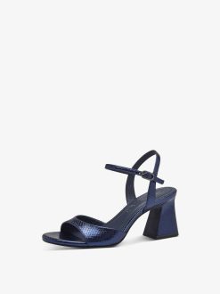 Tamaris Sandale A Talon - Bleu | Des Sandales