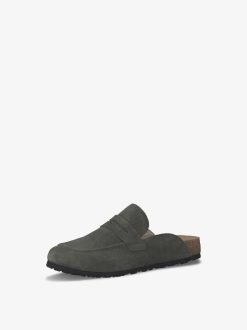 Tamaris Mule En Cuir - Vert | Mules