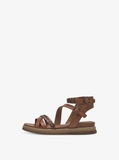 Tamaris Sandale A Talon - Marron | Des Sandales