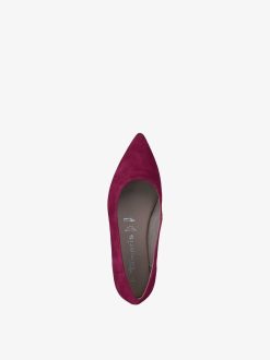 Tamaris Ballerine En Cuir - Rose | Ballerines