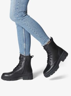 Tamaris Bottine En Cuir - Noir | Bottines