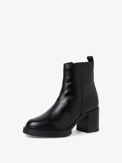 Tamaris Bottine En Cuir - Noir | Bottines