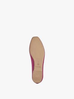 Tamaris Ballerine En Cuir - Rose | Ballerines