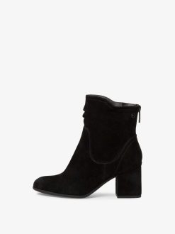 Tamaris Bottine En Cuir - Noir | Bottines