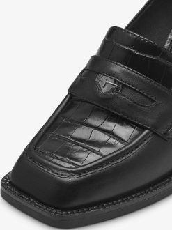 Tamaris Trotteur En Cuir - Noir | Chaussures Basses Et Pantoufles