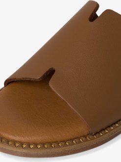 Tamaris Mule En Cuir - Marron | Mules