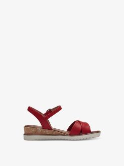 Tamaris Sandale A Talon - Rouge | Des Sandales