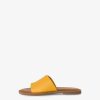 Tamaris Mule En Cuir - Jaune | Mules