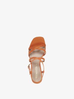 Tamaris Sandale A Talon - Orange | Des Sandales