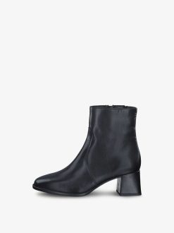 Tamaris Bottine En Cuir - Noir | Bottines