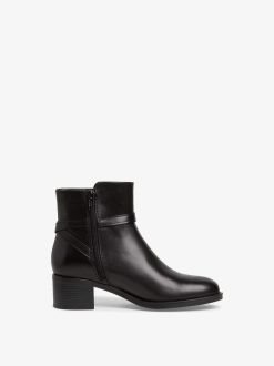 Tamaris Bottine En Cuir - Noir | Bottines