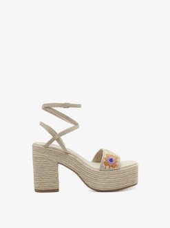 Tamaris Sandale A Talon - Beige | Des Sandales