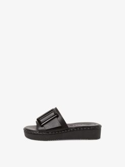 Tamaris Mule En Cuir - Noir | Mules