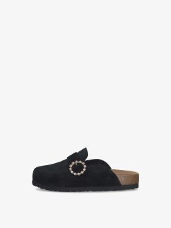 Tamaris Mule En Cuir - Noir | Mules