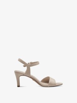 Tamaris Sandale A Talon - Beige | Des Sandales