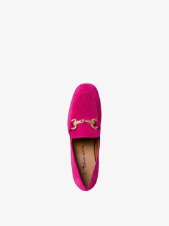 Tamaris Trotteur En Cuir - Rose | Chaussures Basses Et Pantoufles