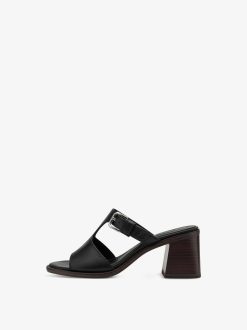 Tamaris Mule En Cuir - Noir | Mules