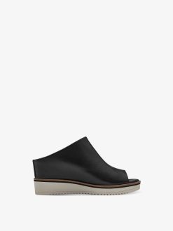 Tamaris Mule En Cuir - Noir | Mules