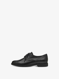 Tamaris Chaussures Basses En Cuir - Noir | Chaussures Basses Et Pantoufles