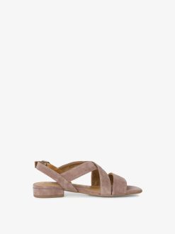 Tamaris Sandale En Cuir - Beige | Des Sandales