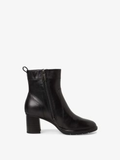 Tamaris Bottine En Cuir - Noir | Bottines