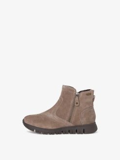 Tamaris Bottine En Cuir - Marron | Bottines