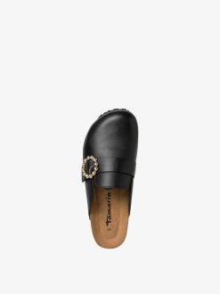 Tamaris Mule En Cuir - Noir | Mules