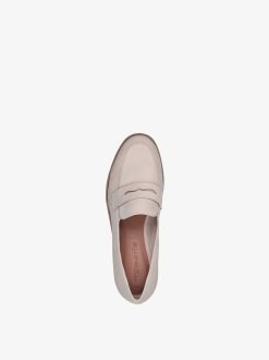 Tamaris Babouche En Cuir - Beige | Chaussures Basses Et Pantoufles