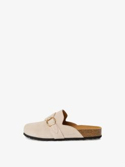 Tamaris Mule En Cuir - Beige | Mules