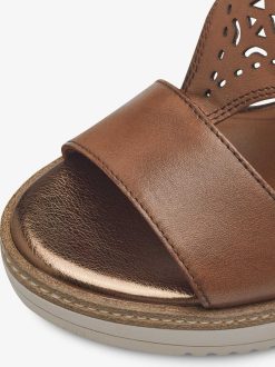 Tamaris Sandale A Talon - Marron | Des Sandales