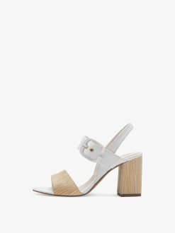 Tamaris Sandale A Talon - Blanc | Des Sandales