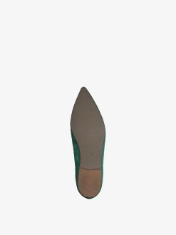 Tamaris Ballerine En Cuir - Vert | Ballerines