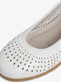 Tamaris Ballerine En Cuir - Blanc | Ballerines