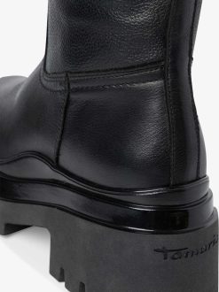 Tamaris Bottes En Cuir - Noir | Bottes