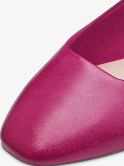 Tamaris Ballerine En Cuir - Rose | Ballerines