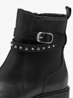 Tamaris Bottine En Cuir - Noir | Bottines