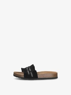 Tamaris Mule En Cuir - Noir | Mules