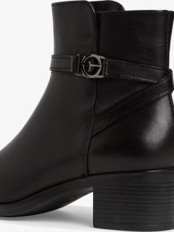 Tamaris Bottine En Cuir - Noir | Bottines