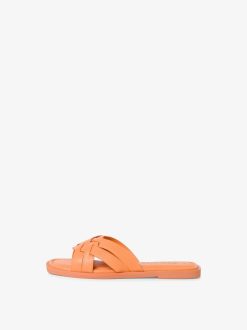 Tamaris Mule En Cuir - Orange | Mules