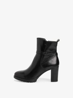 Tamaris Bottine En Cuir - Noir | Bottines