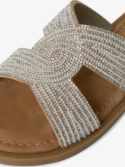 Tamaris Mule En Cuir - Argent | Mules