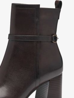 Tamaris Bottine En Cuir - Marron | Bottines