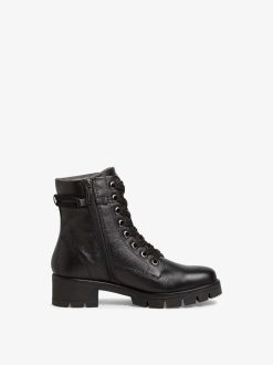 Tamaris Bottine En Cuir - Noir | Bottines