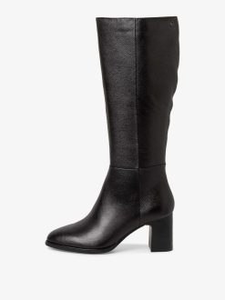 Tamaris Bottes En Cuir - Noir | Bottes