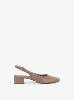 Tamaris Escarpins A Bride En Cuir - Beige | Pompes